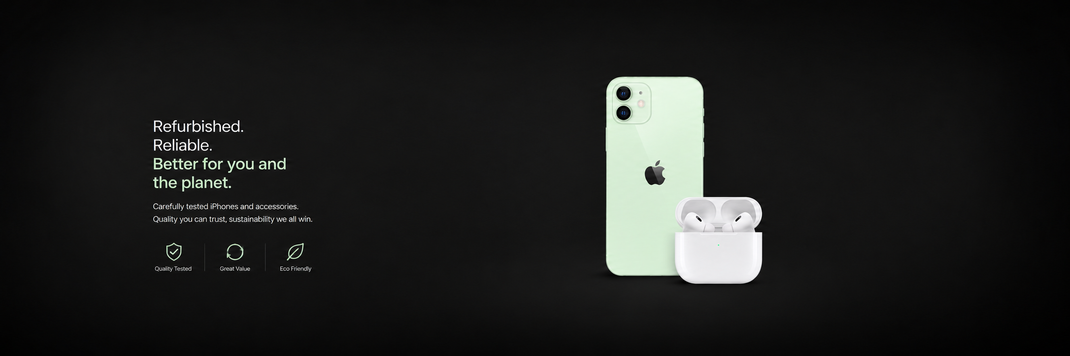 A-MAX Mobile refurbished smartphones and accessories banner